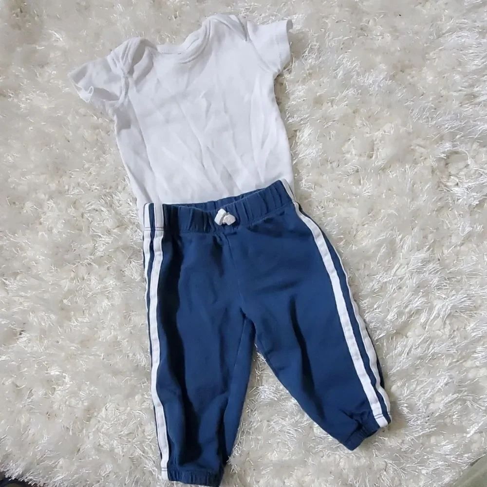 Carters Pants size 6 months & moon & back onsie